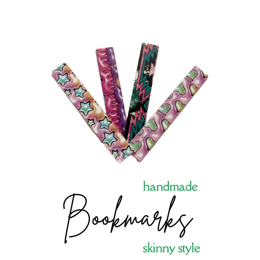 Skinny Style Handmade Vinyl Bookmarks